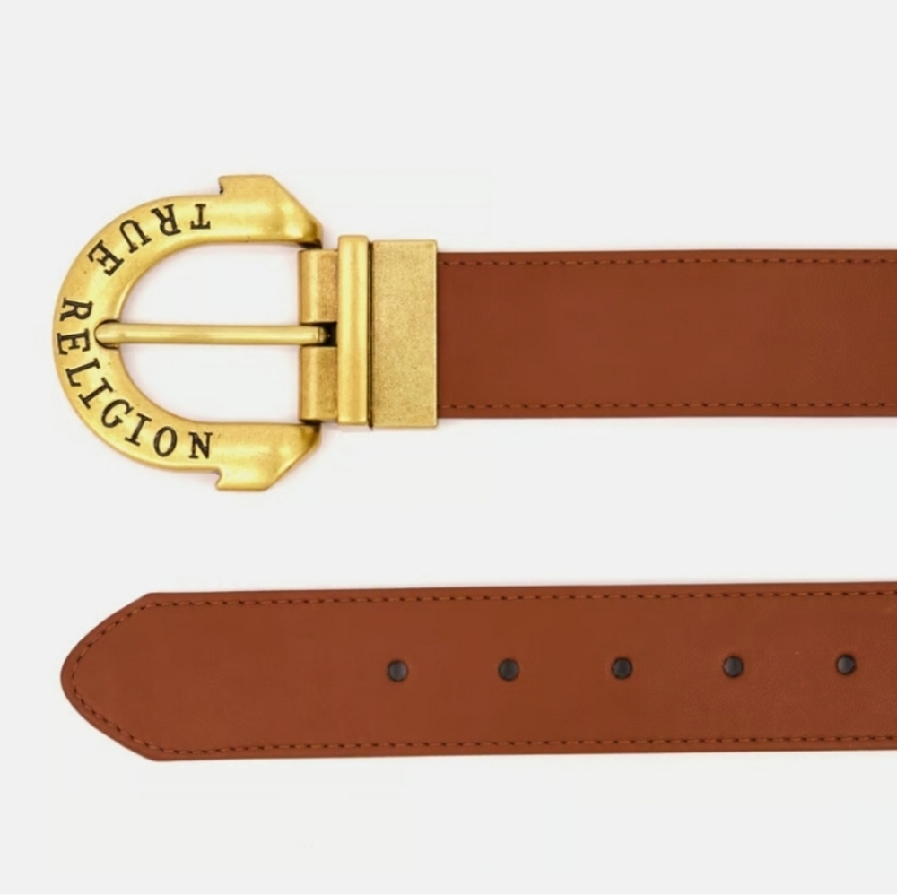 True Religion Men's Brown Belt